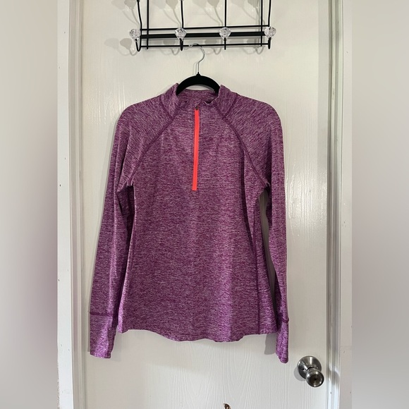 Tangerine - Heather Purple Long Sleeve Top with Reflective Stitching - Picture 8 of 9